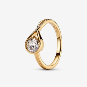 Gold Pandora Brilliance 0.75 ct tw Lab-Created Diamond Rings | 519-FBJQNX