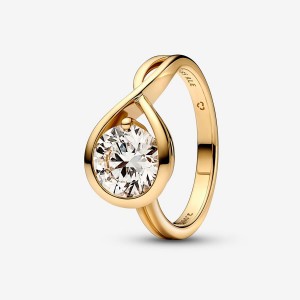 Gold Pandora Brilliance 2.00 ct tw Diamond Rings | 649-HAJLGN