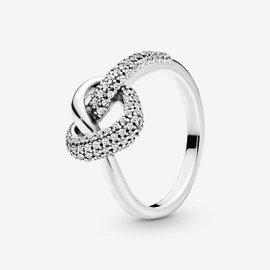 Romantic Jewelry Pandora Knotted Heart & Promise Rings | 186-DLMWCF