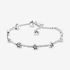 Sterling Silver Pandora Celestial Stars Chain Bracelets | 321-HBRDTL