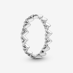 Sterling Silver Pandora Freehands Band Rings | 532-BAUYVW