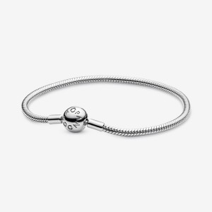 Sterling Silver Pandora Moments Snake Charm Bracelets | 538-NYVKZE