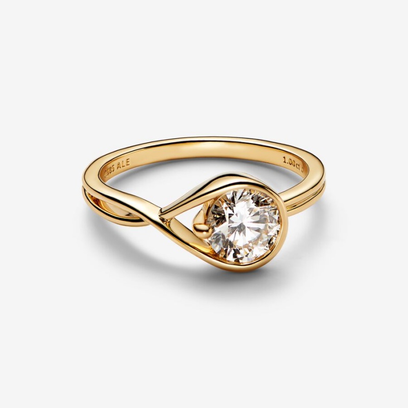 Gold Pandora Brilliance 1.00 ct tw Diamond Rings | 019-IANSOT