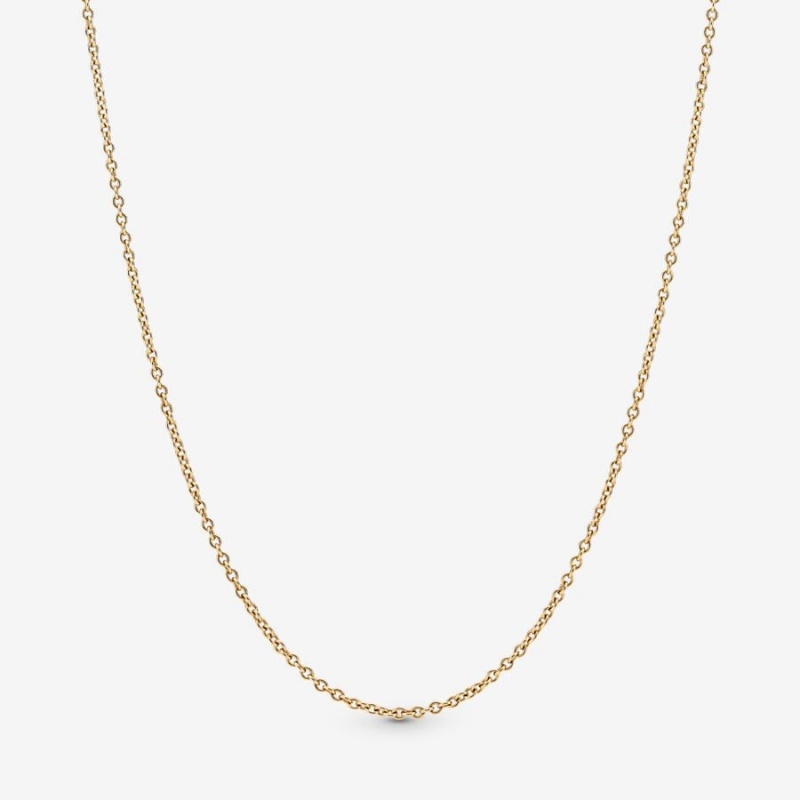 Gold Pandora Classic Anchor Chain Necklaces | 572-XHUTBO