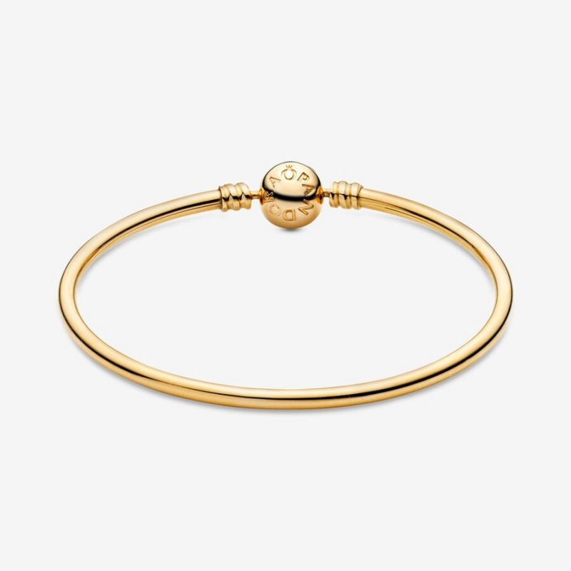 Gold Pandora Moments Bangle Charm Holders | 082-MGSUVY