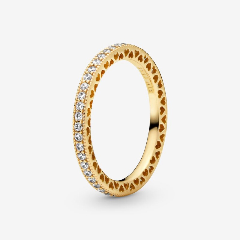 Gold Plated Pandora Ring Sets | 713-NLXVSD