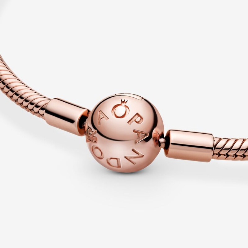 Rose Gold Plated Pandora Charm Bracelets | 751-CVXYKE