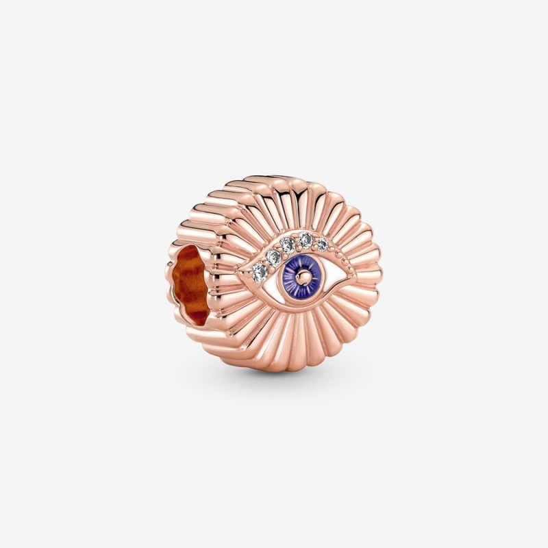 Rose Gold Plated Pandora Charm Holders | 602-EPQBFT