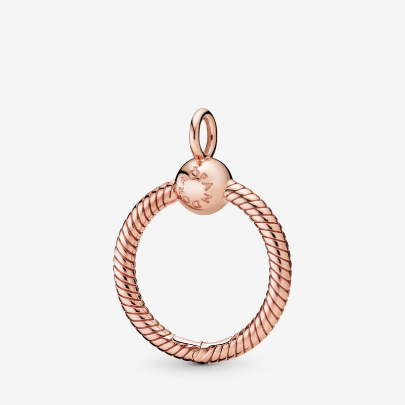 Rose Gold Plated Pandora Charm Holders | 602-EPQBFT