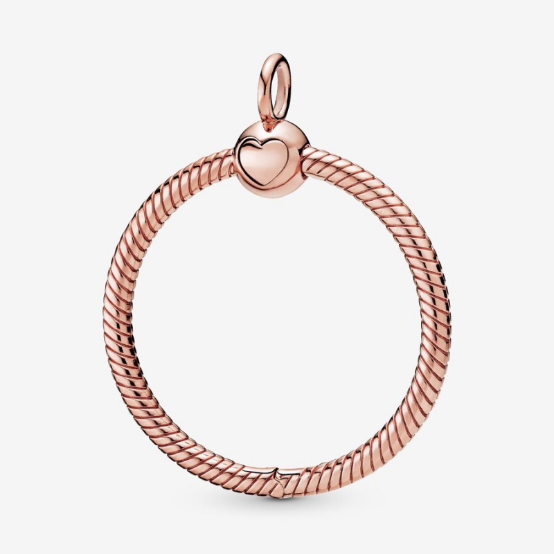 Rose Gold Plated Pandora Moments Medium O Charm Pendants | 615-KIRZXM