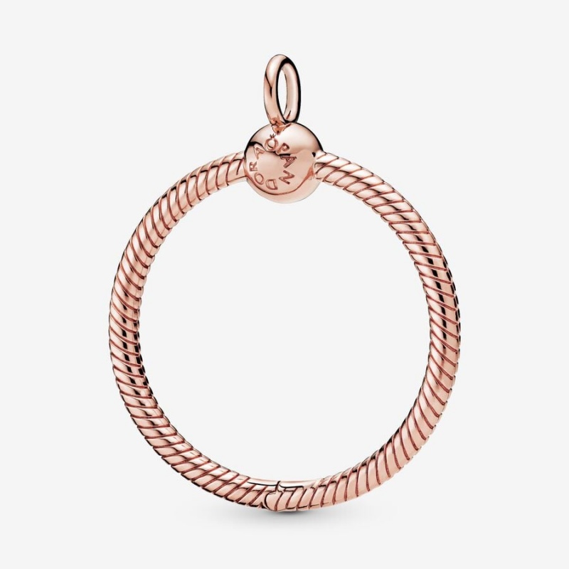 Rose Gold Plated Pandora Moments Medium O Charm Holders | 984-WLIDON