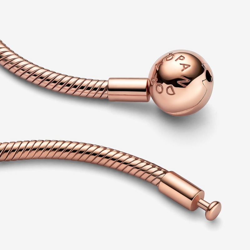 Rose Gold Plated Pandora Moments Snake Charm Holders | 274-BRMIHG