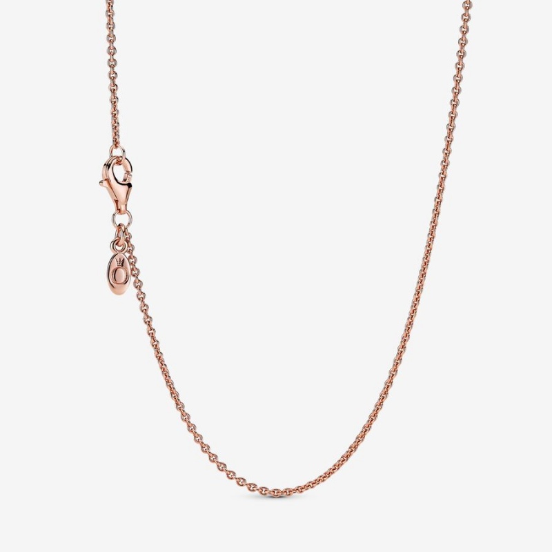 Rose Gold Plated Pandora Pendant Necklaces | 230-ULXADQ