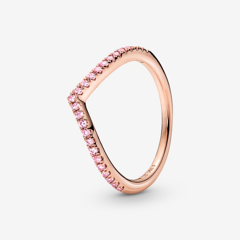 Rose Gold Plated Pandora Ring Sets | 052-QVPXUL