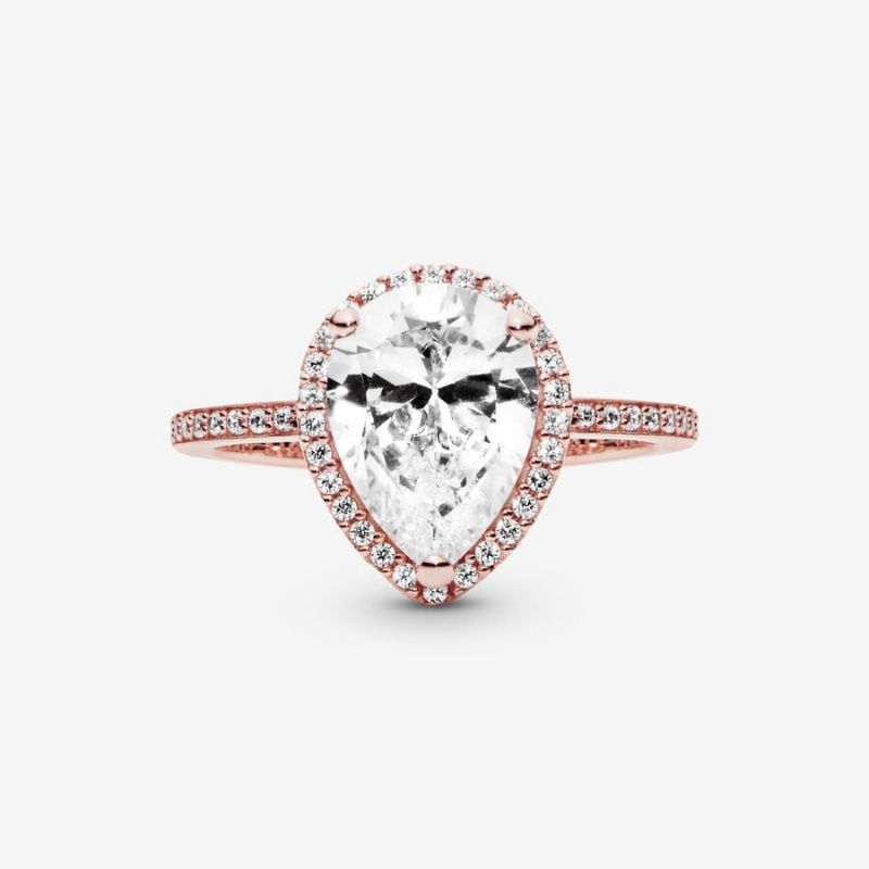 Rose Gold Plated Pandora Ring Sets | 342-XQIBOS