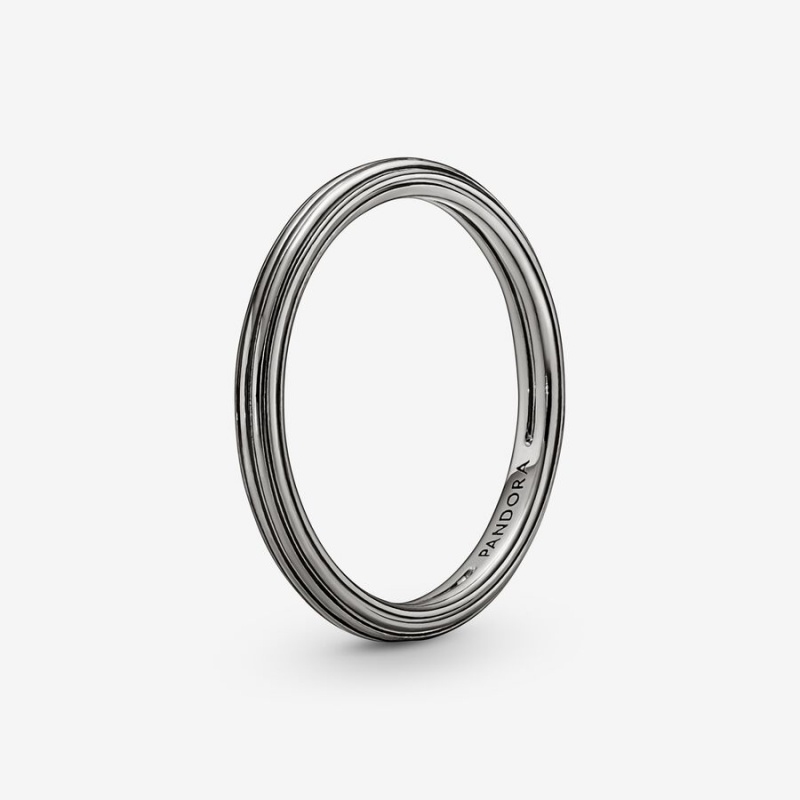 Ruthenium Plated Pandora ME Stackable Rings | 460-PVAOWQ