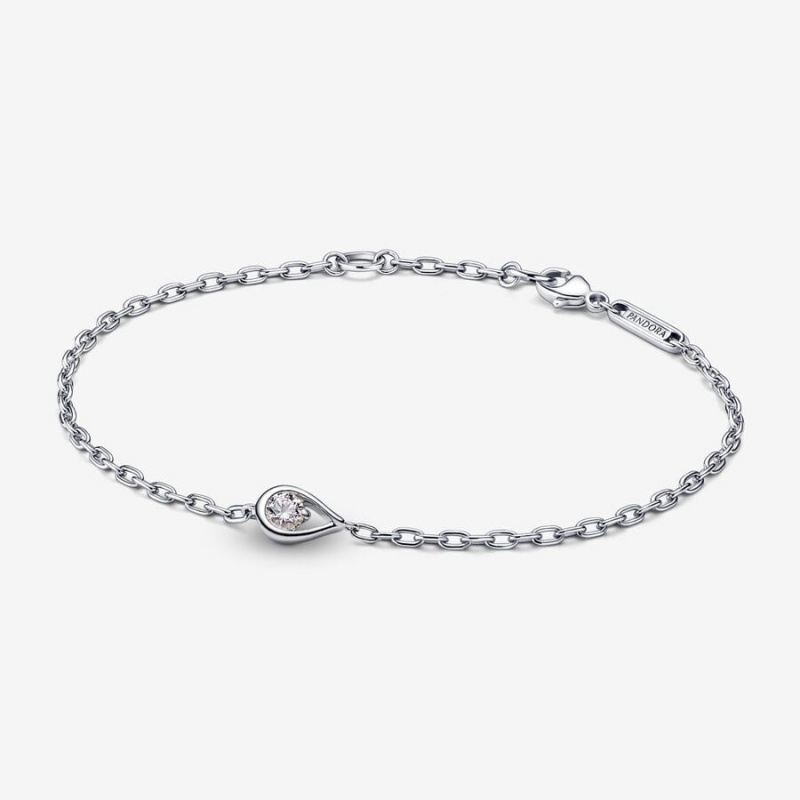 Sterling Silver Pandora Brilliance 0.15 ct tw Diamond Bracelets | 814-SUEJDP