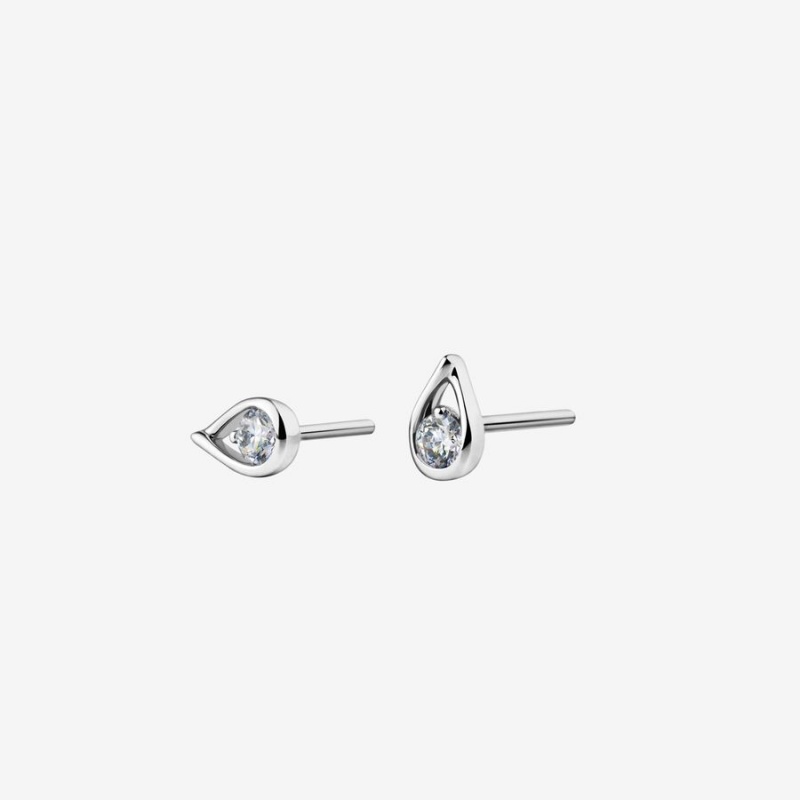 Sterling Silver Pandora Brilliance 0.20 ct tw Stud Lab-Created Diamond Earrings | 538-BJDVUW