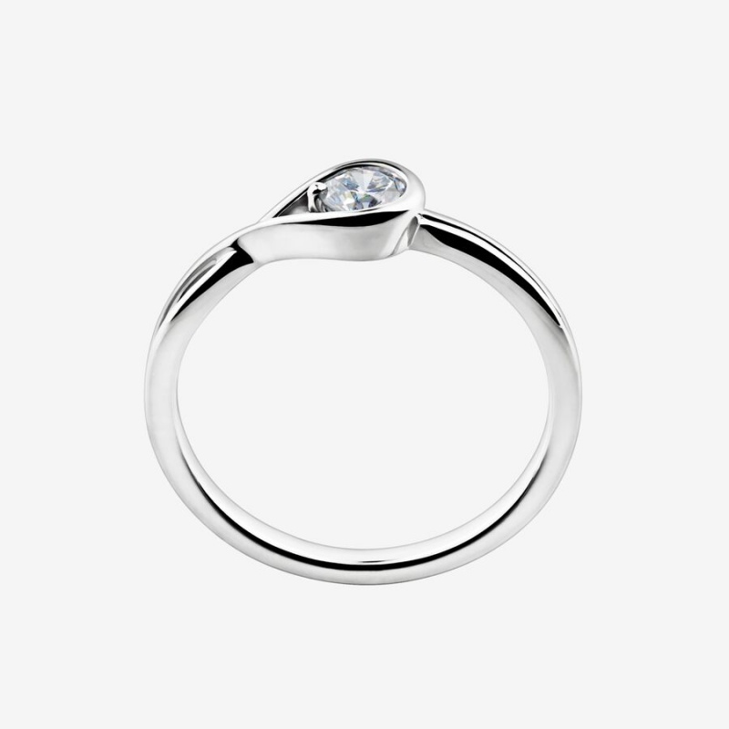 Sterling Silver Pandora Brilliance 0.25 ct tw Lab-Created Diamond Rings | 536-SWDFIM