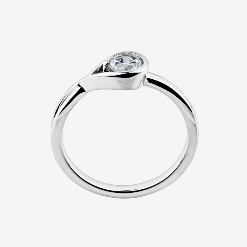 Sterling Silver Pandora Brilliance 0.50 ct tw Diamond Rings | 769-LCPNQG