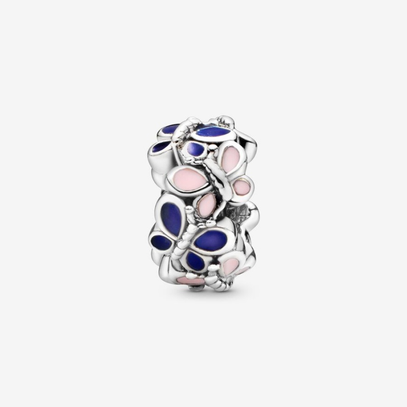 Sterling Silver Pandora Butterflies Spacer Spacer Charms | 589-OGILRZ