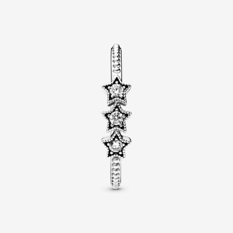 Sterling Silver Pandora Celestial Stars Statement Rings | 641-OAXISN