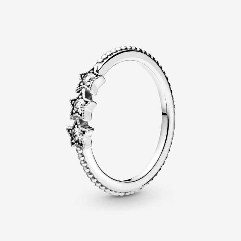 Sterling Silver Pandora Celestial Stars Statement Rings | 641-OAXISN