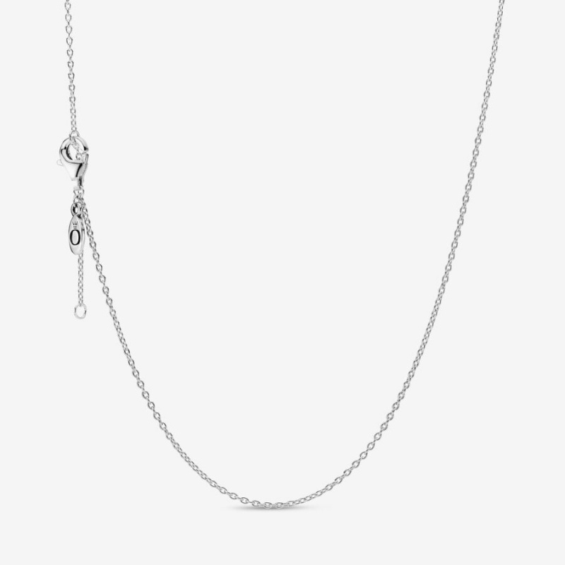 Sterling Silver Pandora Classic Cable Chain Necklaces | 341-JZIKUG