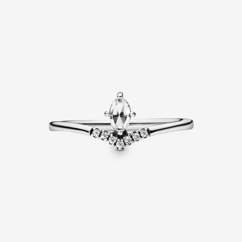 Sterling Silver Pandora Classic Wishbone Stackable Rings | 912-BAMJSN