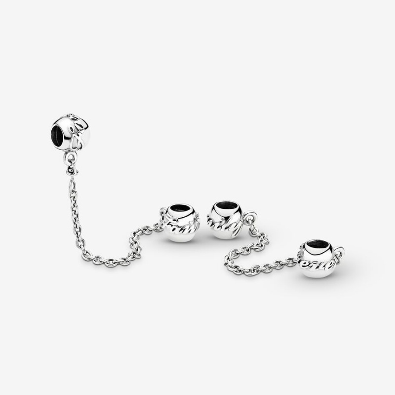 Sterling Silver Pandora Family Forever Safety Safety Chains | 895-WTAFZH