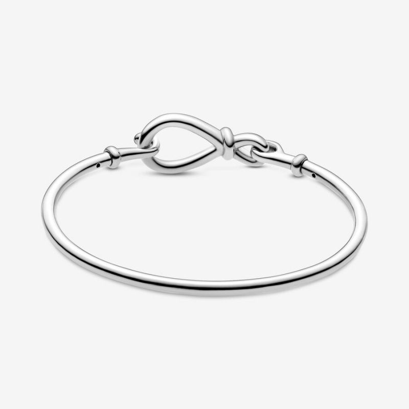 Sterling Silver Pandora Infinity Knot Bangle Bangles | 107-XVHSQL