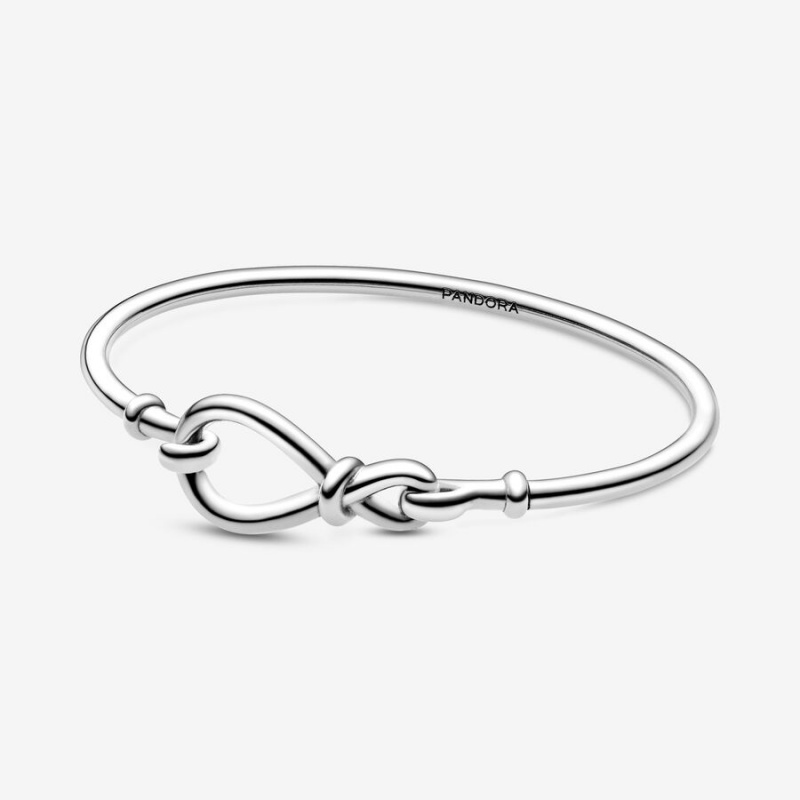 Sterling Silver Pandora Infinity Knot Bangle Bangles | 107-XVHSQL