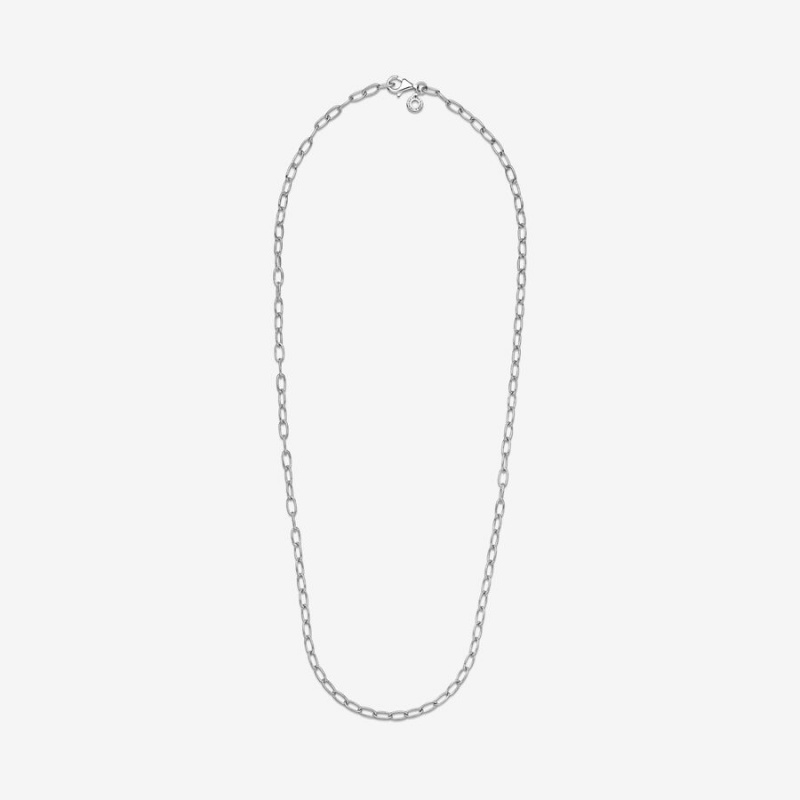 Sterling Silver Pandora Link Chain Necklaces | 972-ZBDQUW