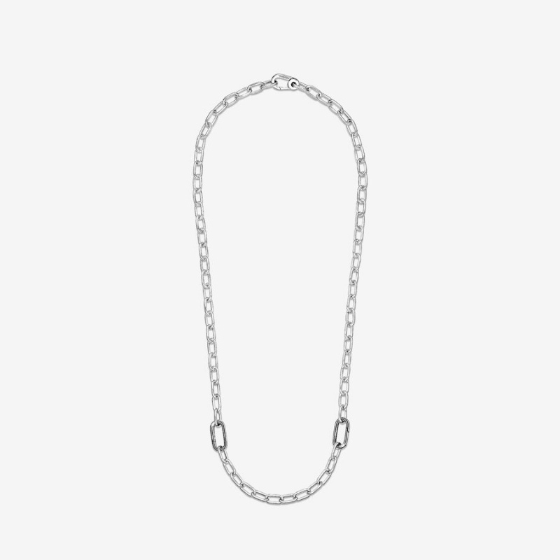 Sterling Silver Pandora ME Link Chain Necklaces | 480-JRBNOW