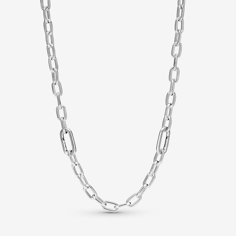 Sterling Silver Pandora ME Link Chain Necklaces | 480-JRBNOW