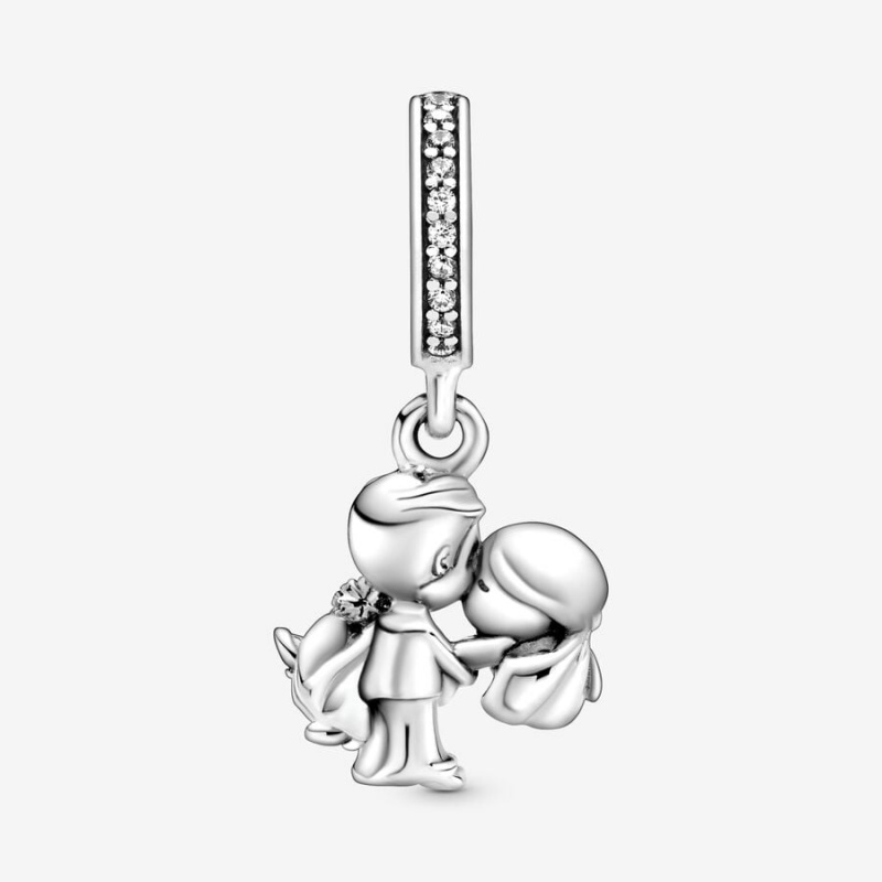 Sterling Silver Pandora Married Couple Dangle Dangle Charms | 803-KWLENG