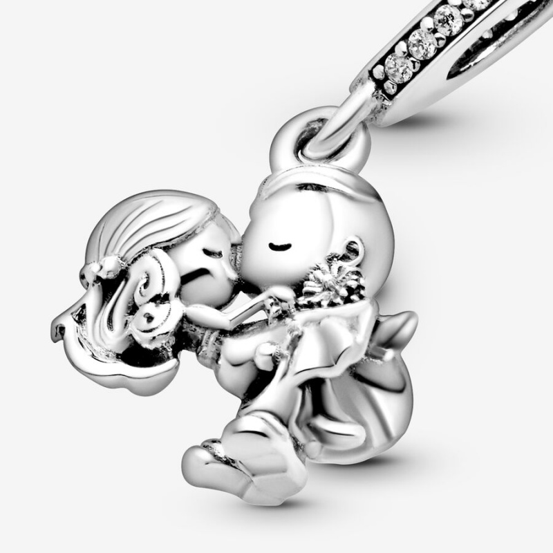 Sterling Silver Pandora Married Couple Dangle Dangle Charms | 803-KWLENG