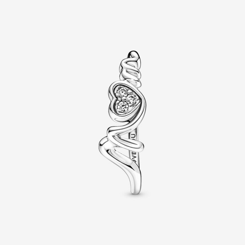 Sterling Silver Pandora Mom Pavé Statement Rings | 237-HIYPWO