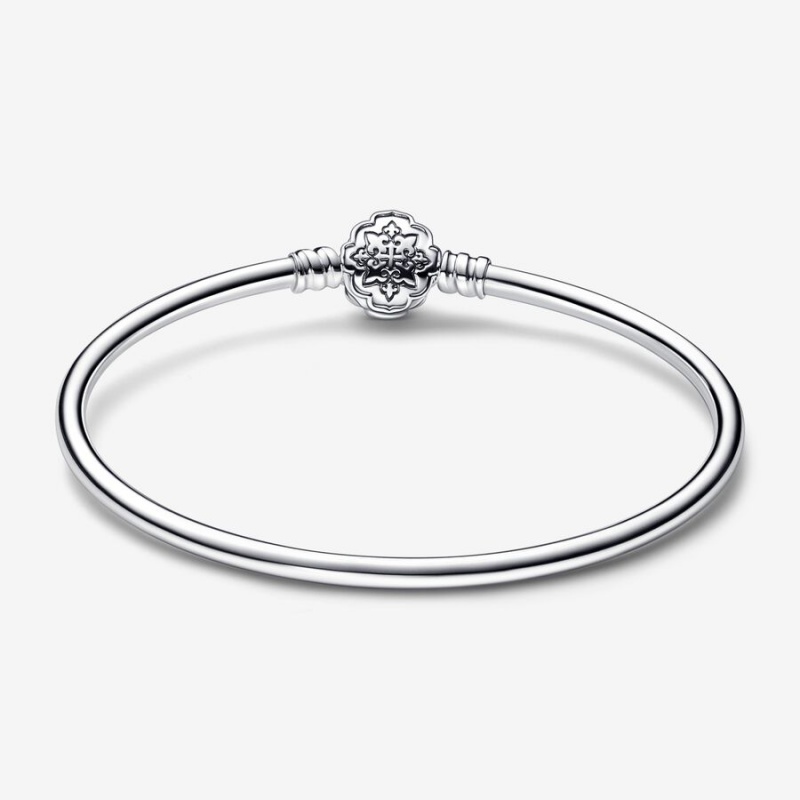 Sterling Silver Pandora Moments Aladdin Princess Jasmine Bangle Bangles | 697-MQNEIP