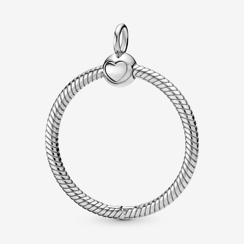 Sterling Silver Pandora Moments Medium O Charm Pendants | 194-ALXUKJ