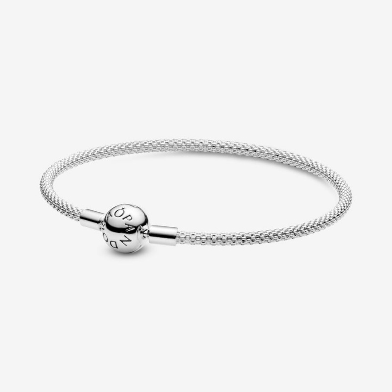 Sterling Silver Pandora Moments Mesh Charm Holders | 276-XOPBHR