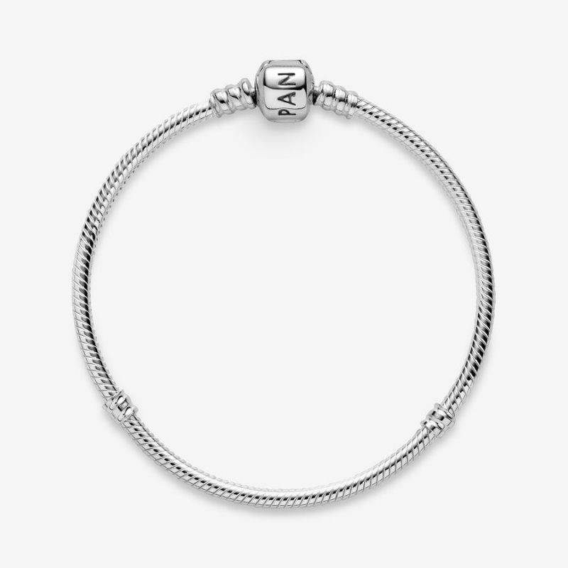 Sterling Silver Pandora Moments Snake Charm Bracelets | 260-PHQDAJ