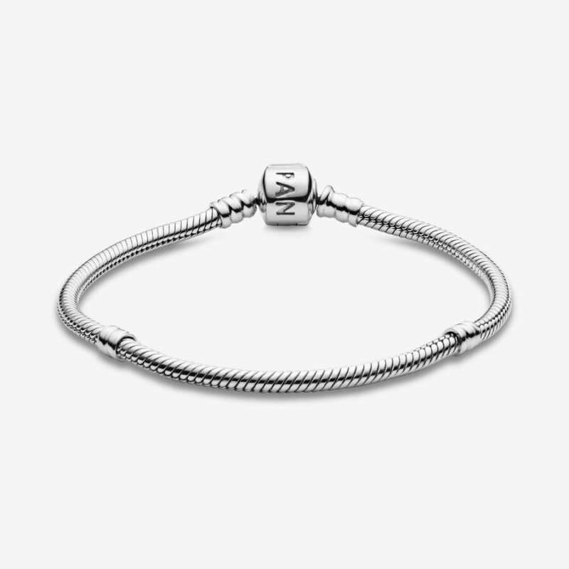 Sterling Silver Pandora Moments Snake Charm Bracelets | 260-PHQDAJ