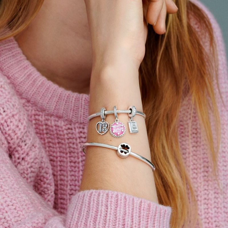 Sterling Silver Pandora Moments Snake Charm Bracelets | 538-NYVKZE