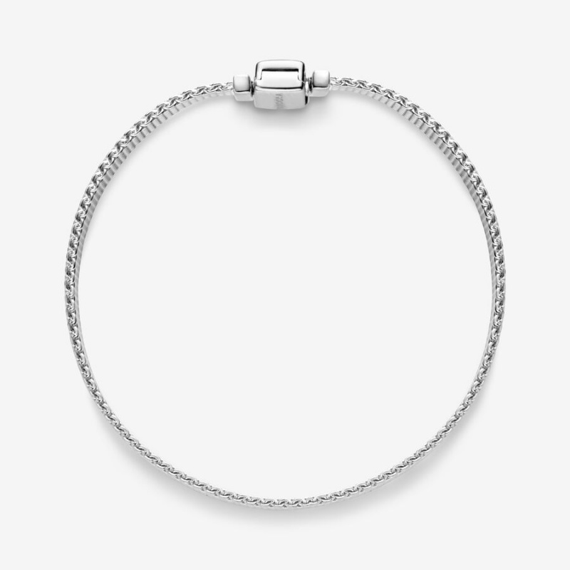 Sterling Silver Pandora Reflexions™ Mesh Charm Bracelets | 967-XJPZYM