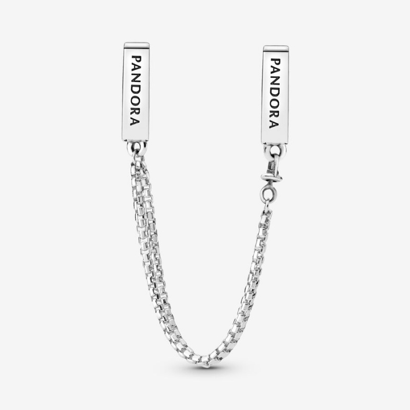 Sterling Silver Pandora Reflexions™ Sparkling Safety Clip Safety Chains | 124-UJLGON