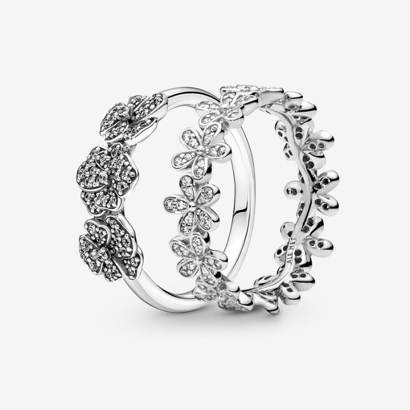 Sterling Silver Pandora Ring Sets | 489-TGPCVB