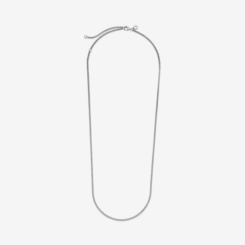 Sterling Silver Pandora Rolo Chain Necklaces | 953-ITFEMV