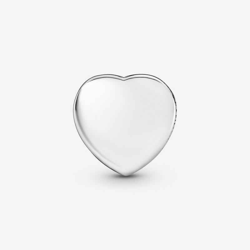 Sterling Silver Pandora Simple Heart Clip Clips | 694-KACJSO