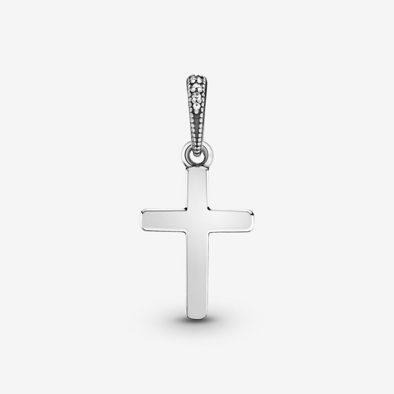 Sterling Silver Pandora Sparkling Cross Pendants | 490-NEUFHZ